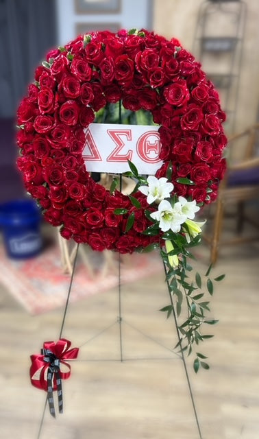 Delta Sigma Theta Sympathy Wreath